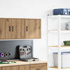 Vidaxx Garagen-Wandschrank aus handgefertigtem Eichenholz