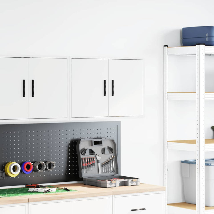Vidaxx Garagenwandschrank aus Holz weiß lackiert
