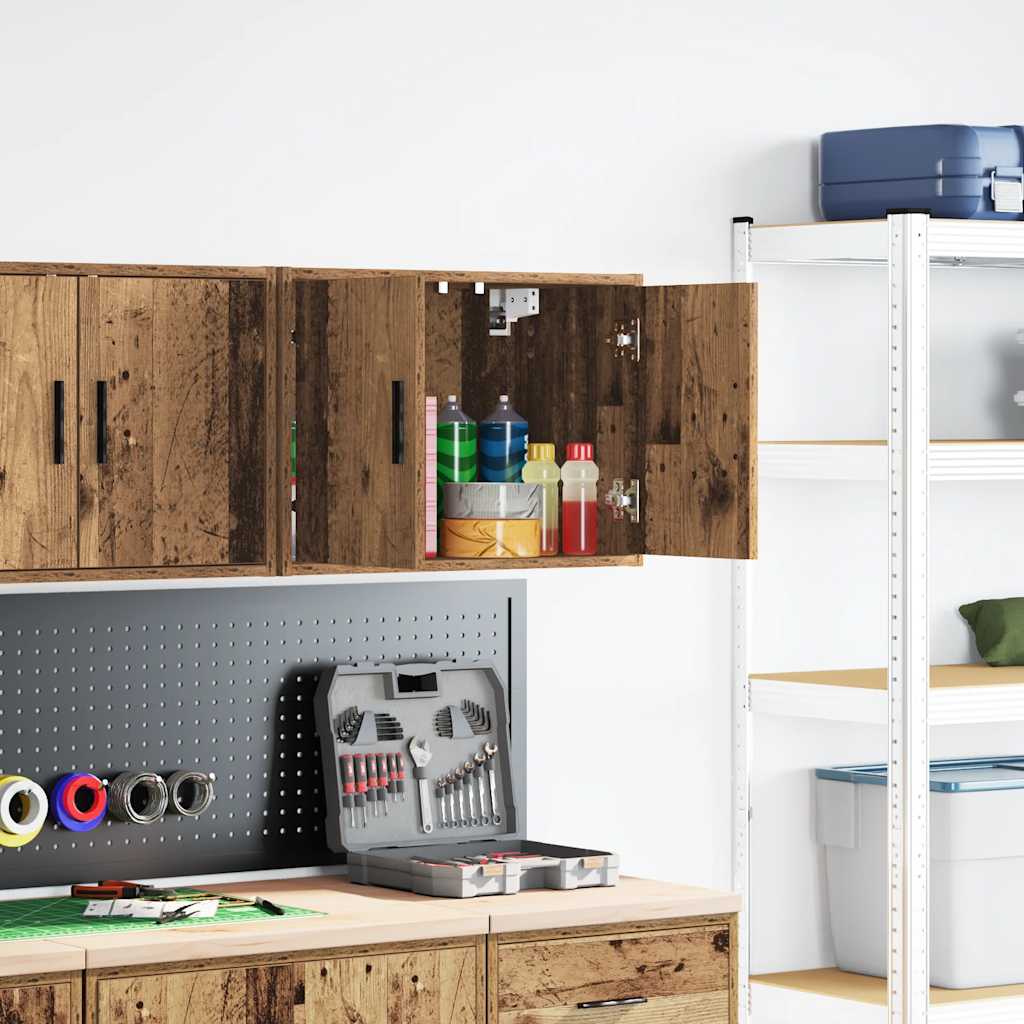 Vidaxx Garagen-Hängeschrank verarbeitetes Holz Altholz