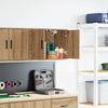 VidaXL Garagen-Wandschrank aus handgefertigtem Holz, handwerkliche Eiche
