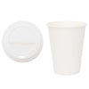 Vidaxxl Papierkaffeetassen mit Deckel 1000 Stück 12oz 300 ml