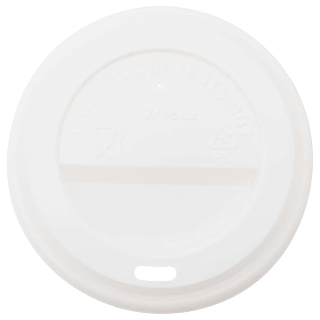 VidaXL Papierkaffeetassen mit Deckel 1000 Stück 16oz 400 ml