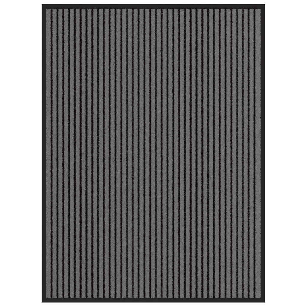 Vidaxx Fußmatte 90x120 cm gestreift schwarz und grau