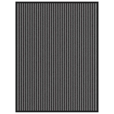 Vidaxx Fußmatte 90x120 cm gestreift schwarz und grau