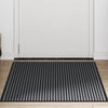 Vidaxx Fußmatte 90x120 cm gestreift schwarz und grau