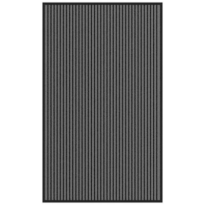 Vidaxl-Deurmat 90x150 cm, 90x150 cm groß, schwarz und grau