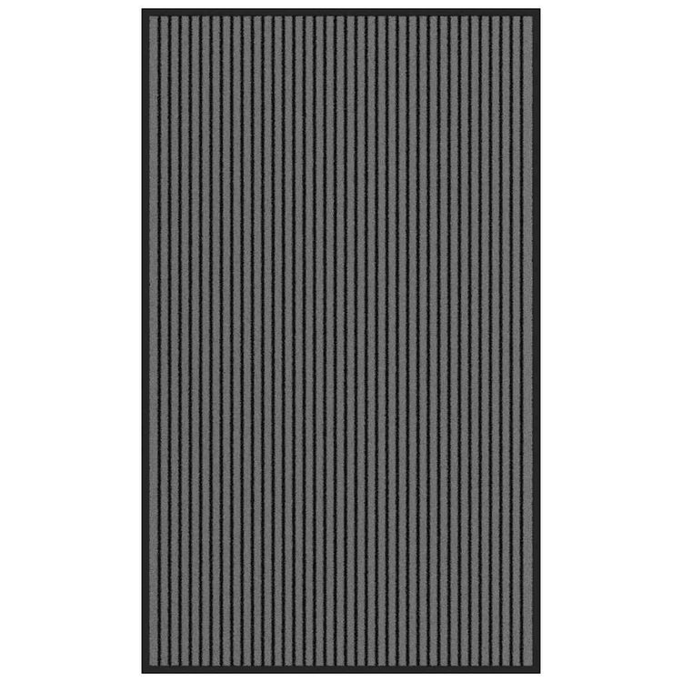 Vidaxl-Deurmat 90x150 cm, 90x150 cm groß, schwarz und grau