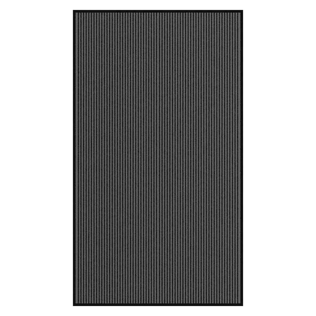 Vidaxx Fußmatte 115x200 cm Streifen schwarz und grau