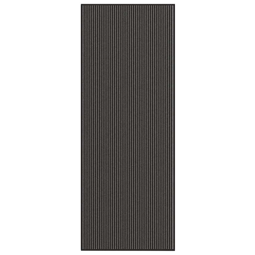 Vidaxx Fußmatte 115x300 cm gestreift schwarz und grau