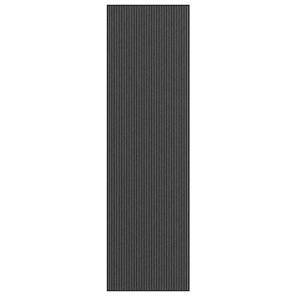 Vidaxx Fußmatte 115x400 cm gestreift 115x400 cm schwarz und grau