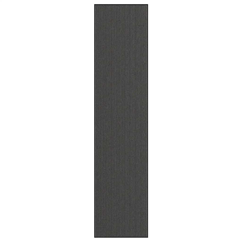 Vidaxx Fußmatte 115x500 cm Streifen schwarz und grau