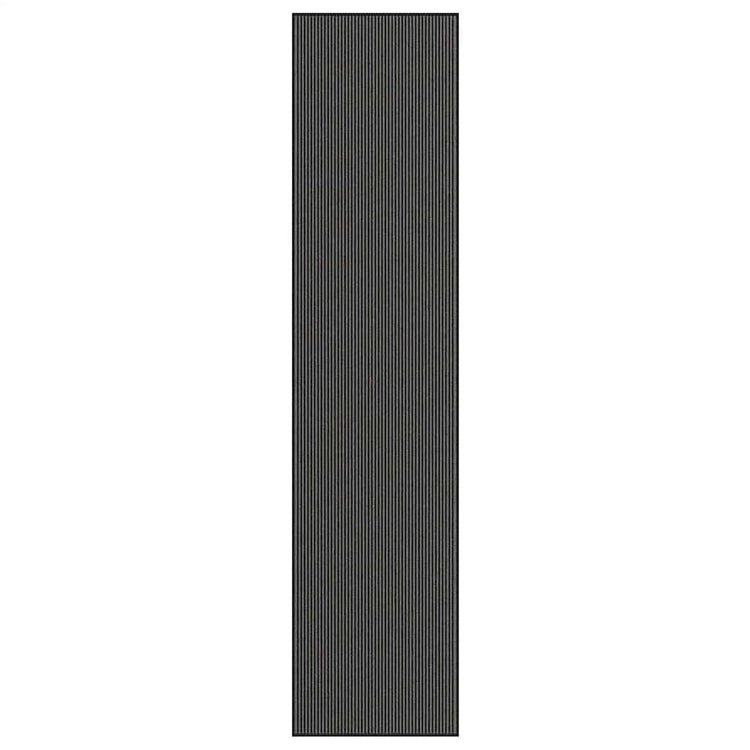 Vidaxx Fußmatte 115x500 cm Streifen schwarz und grau