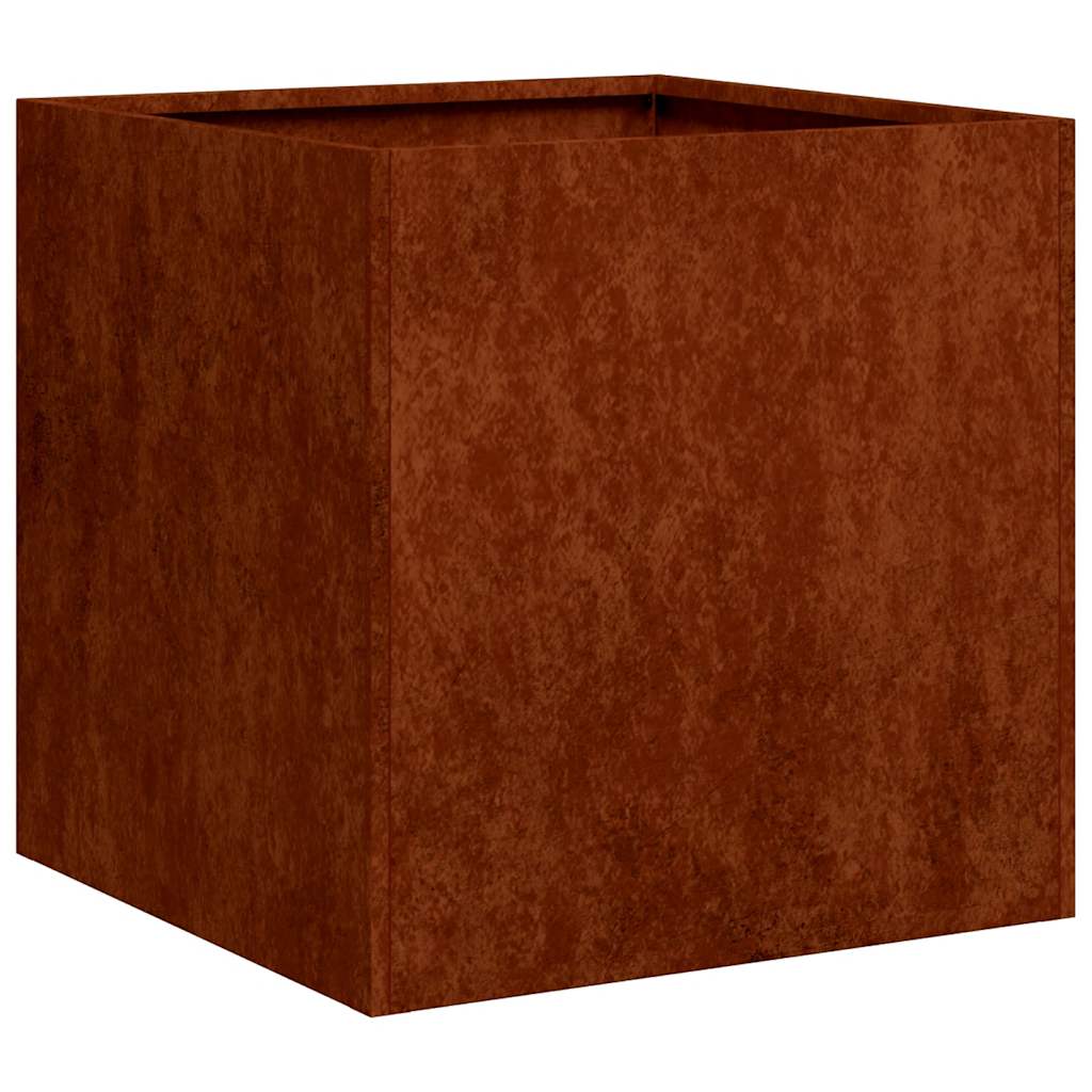 Vidaxx Pflanzgefäß rostig 40x40x40 cm wetterfester Stahl
