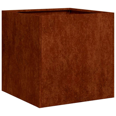 Vidaxx Pflanzgefäß rostig 40x40x40 cm wetterfester Stahl