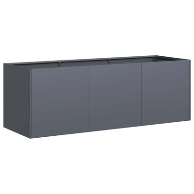 Vidaxx Pflanzgefäß Anthrazit 120x40x40 cm kaltgewalzter Stahl