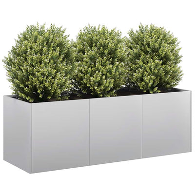 Vidaxx Pflanzgefäß 120x40x40 cm aus verzinktem Stahl
