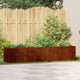 Vidaxx Pflanzgefäß rostig 200x40x40 cm wetterfester Stahl