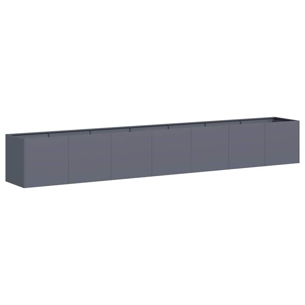 VidaXL Pflanzgefäß 280x40x40 cm kaltgewalzter Stahl Anthrazit