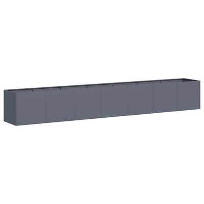 VidaXL Pflanzgefäß 280x40x40 cm kaltgewalzter Stahl Anthrazit