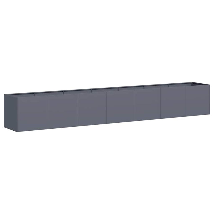 VidaXL Pflanzgefäß 280x40x40 cm kaltgewalzter Stahl Anthrazit