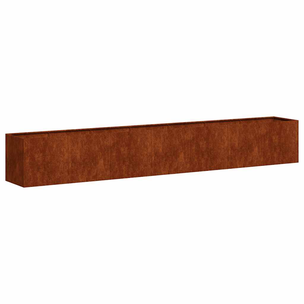 Vidaxx Pflanzgefäß rostig 280x40x40 cm wetterfester Stahl