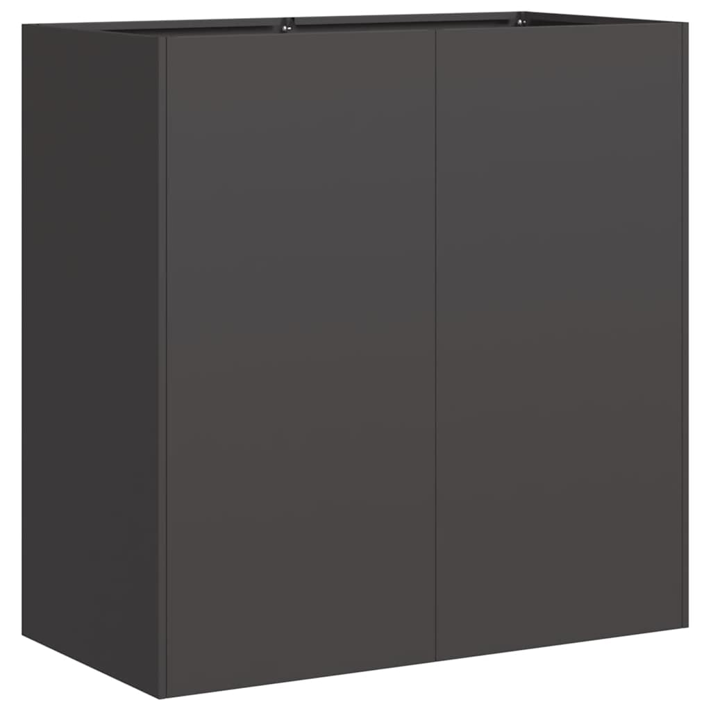 Vidaxx Pflanzgefäß 80x40x80 cm kaltgewalzter Stahl schwarz