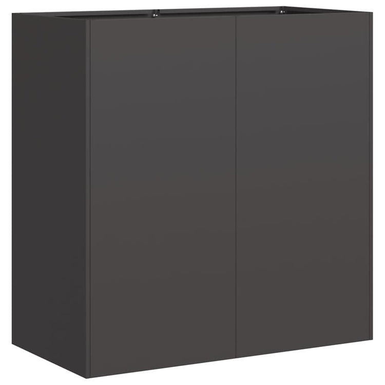 Vidaxx Pflanzgefäß 80x40x80 cm kaltgewalzter Stahl schwarz