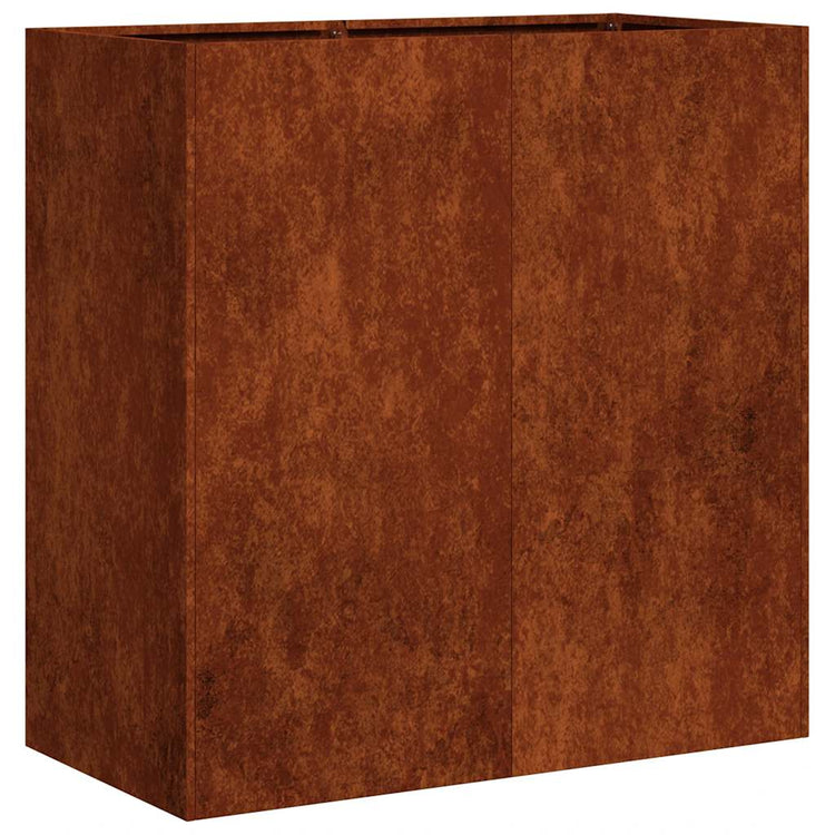 Vidaxx Pflanzgefäß rostig 80x40x80 cm wetterfester Stahl