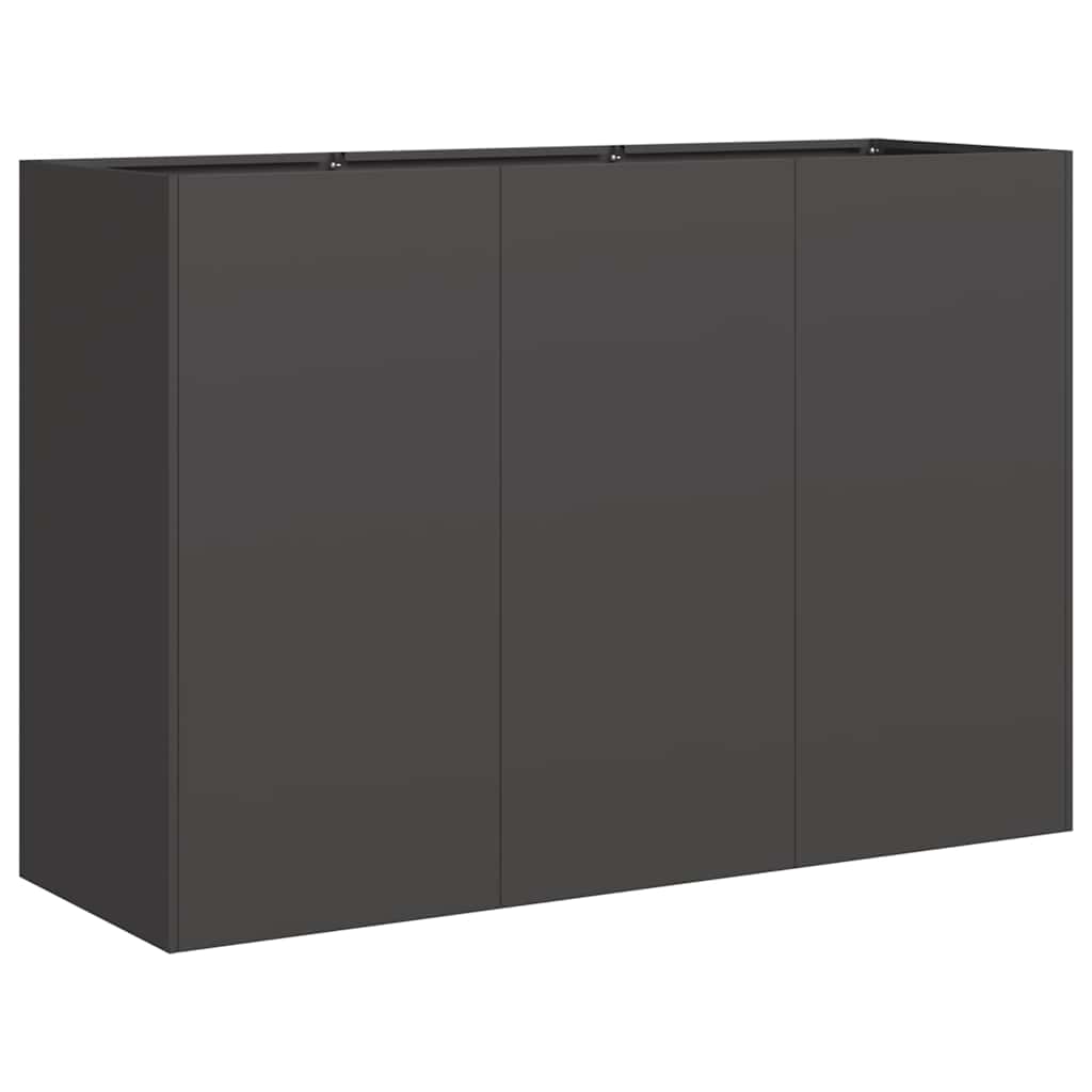 Vidaxx Pflanzgefäß 120x40x80 cm kaltgewalzter Stahl schwarz