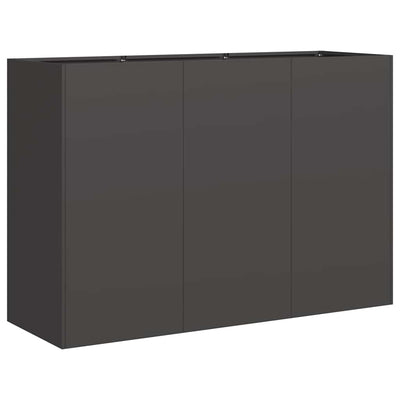 Vidaxx Pflanzgefäß 120x40x80 cm kaltgewalzter Stahl schwarz