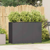 Vidaxx Pflanzgefäß 120x40x80 cm kaltgewalzter Stahl schwarz