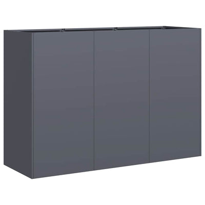 Vidaxx Pflanzgefäß 120x40x80 cm kaltgewalzter Stahl anthrazit