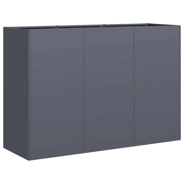 Vidaxx Pflanzgefäß 120x40x80 cm kaltgewalzter Stahl anthrazit