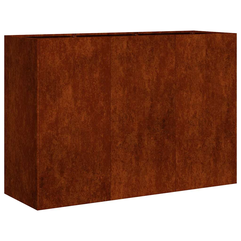 Vidaxx Pflanzgefäß rostig 120x40x80 cm wetterfester Stahl