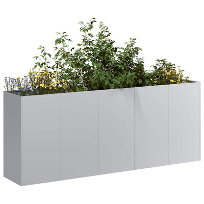 Vidaxx Pflanzgefäß 200x40x80 cm aus verzinktem Stahl