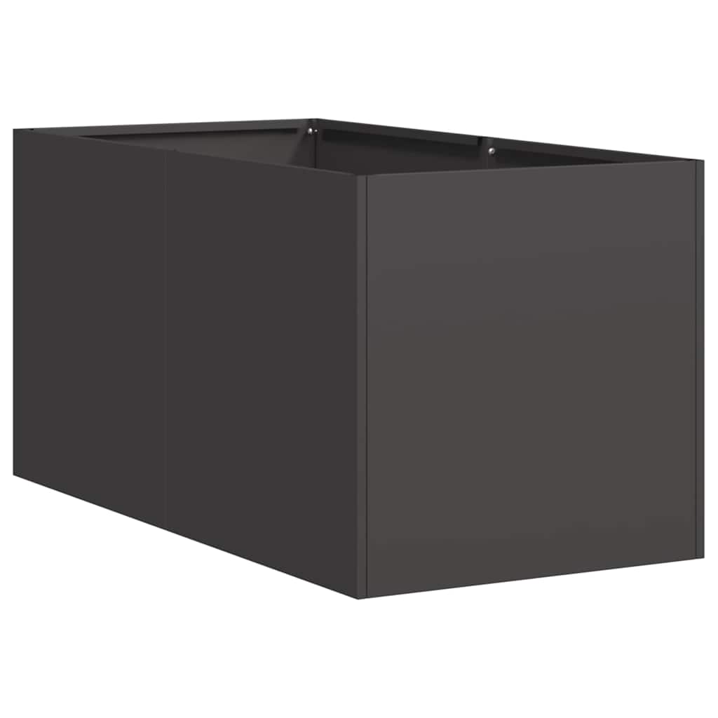 Vidaxx Pflanzgefäß 40x80x40 cm kaltgewalzter Stahl schwarz