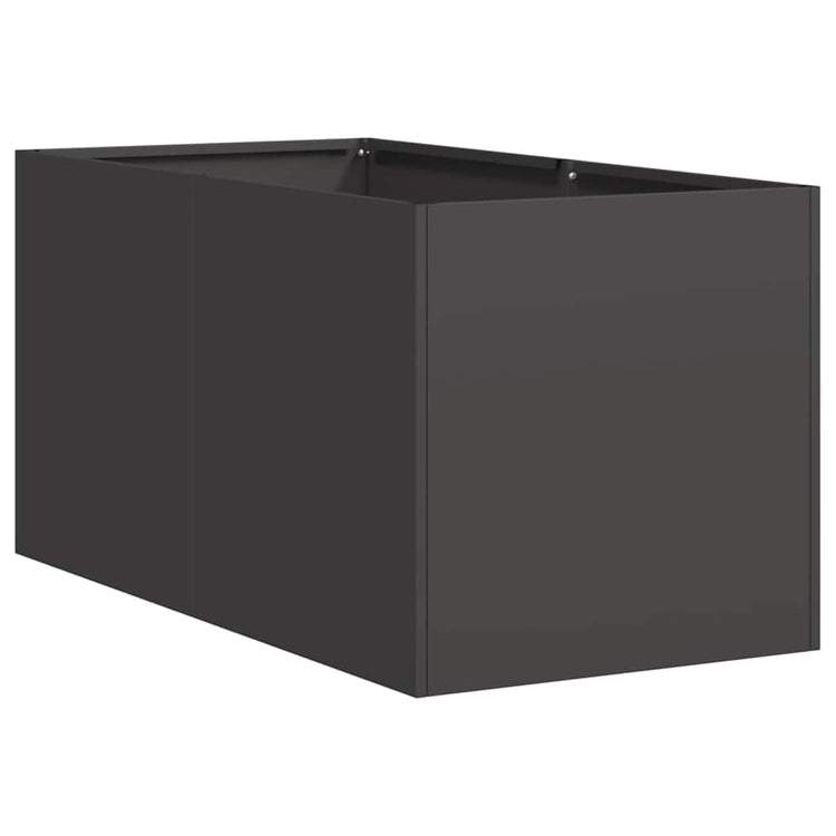 Vidaxx Pflanzgefäß 40x80x40 cm kaltgewalzter Stahl schwarz