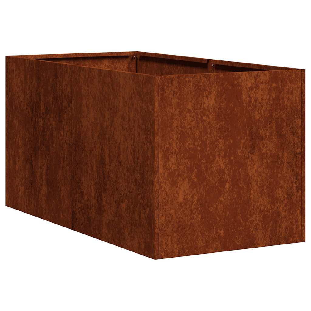 Vidaxx Pflanzgefäß rostig 40x80x40 cm wetterfester Stahl