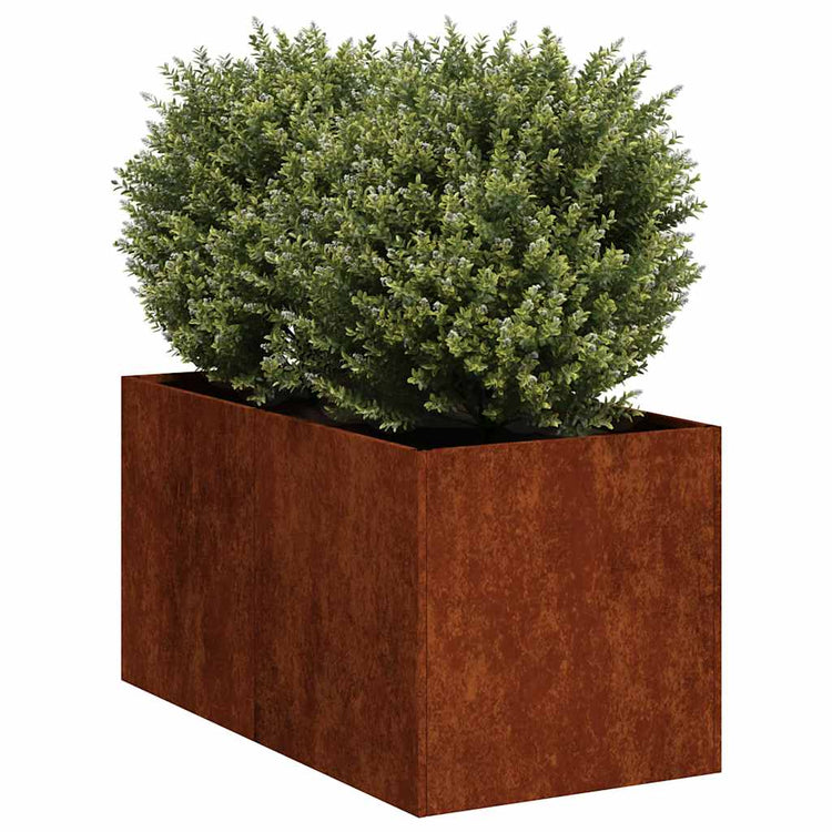 Vidaxx Pflanzgefäß rostig 40x80x40 cm wetterfester Stahl