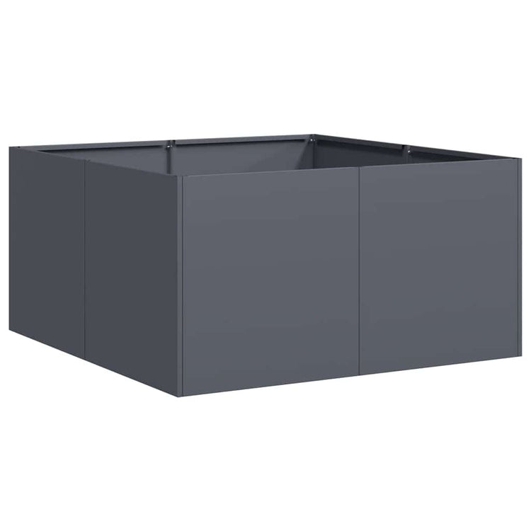 Vidaxx Pflanzgefäß 80x80x40 cm kaltgewalzter Stahl, Anthrazit