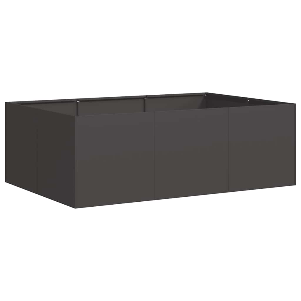 Vidaxx Pflanzgefäß 120x80x40 cm Stahl schwarz