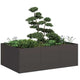 Vidaxx Pflanzgefäß 120x80x40 cm Stahl schwarz