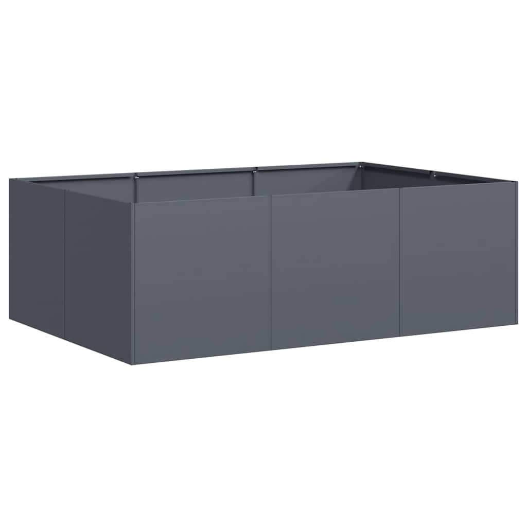 Vidaxx Pflanzgefäß 120x80x40 cm Stahl Anthrazit