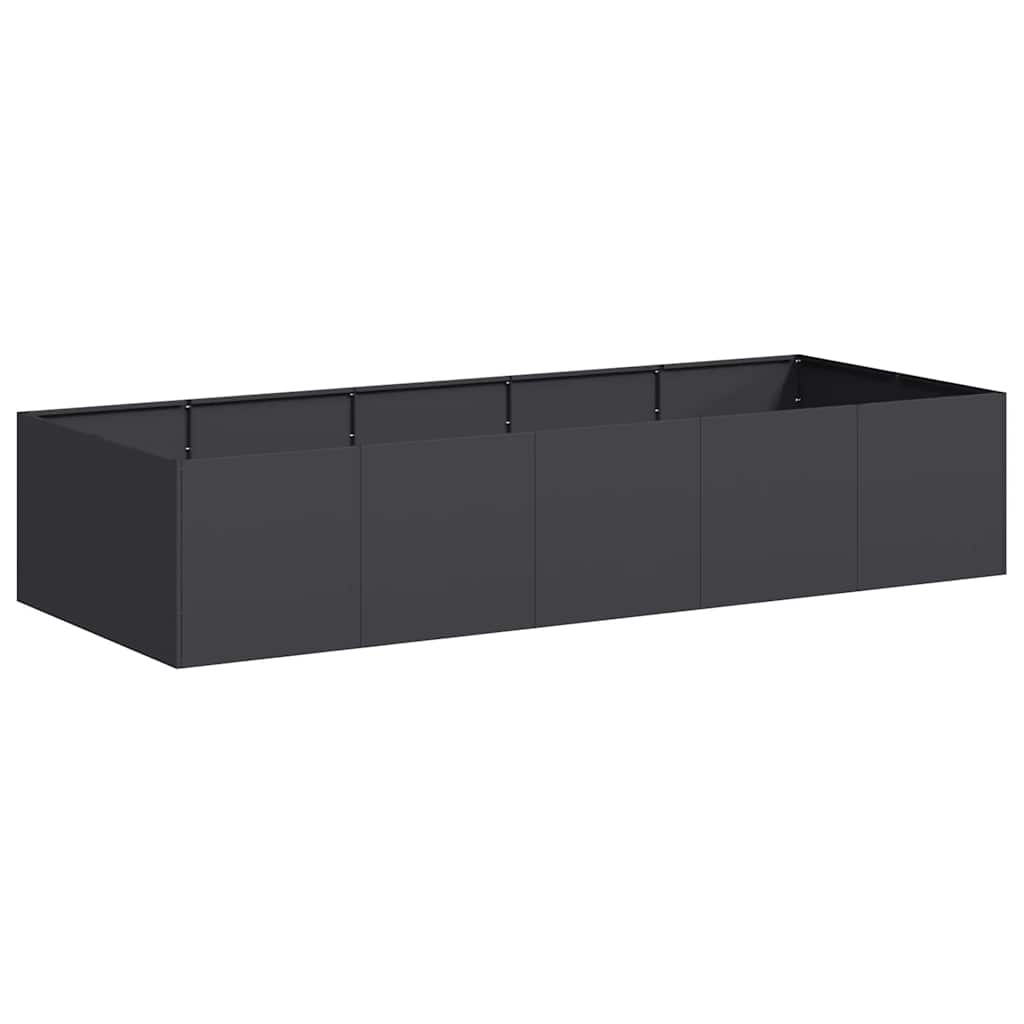 Vidaxx Pflanzgefäß 200x80x40 cm Stahl schwarz