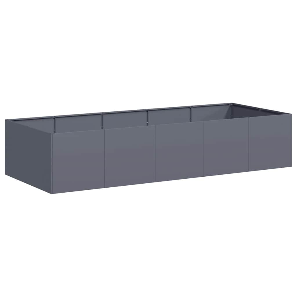 Vidaxx Pflanzgefäß 200x80x40 cm Stahl Anthrazit