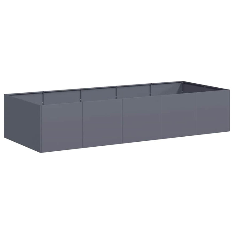 Vidaxx Pflanzgefäß 200x80x40 cm Stahl Anthrazit