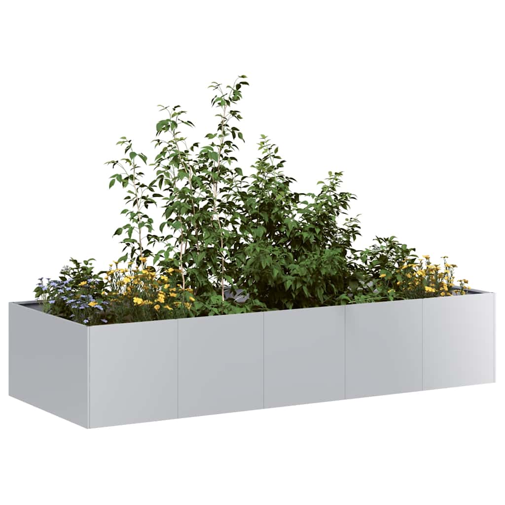 Vidaxx Pflanzgefäß 200x80x40 cm aus verzinktem Stahl