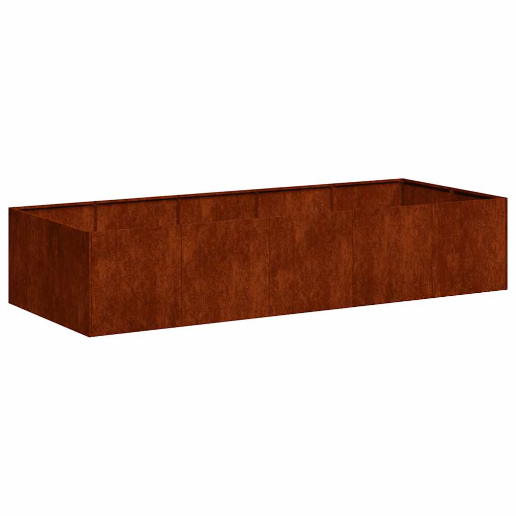 Vidaxx Pflanzgefäß rostig 200x80x40 cm wetterfester Stahl