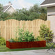 Vidaxx Pflanzgefäß rostig 200x80x40 cm wetterfester Stahl