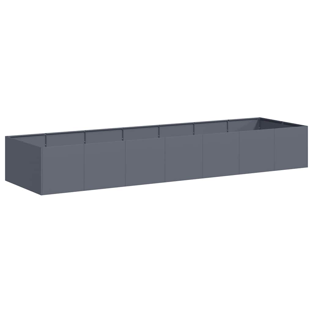 Vidaxx Pflanzgefäß 280x80x40 cm Stahl Anthrazit